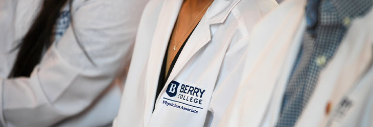students in white coats