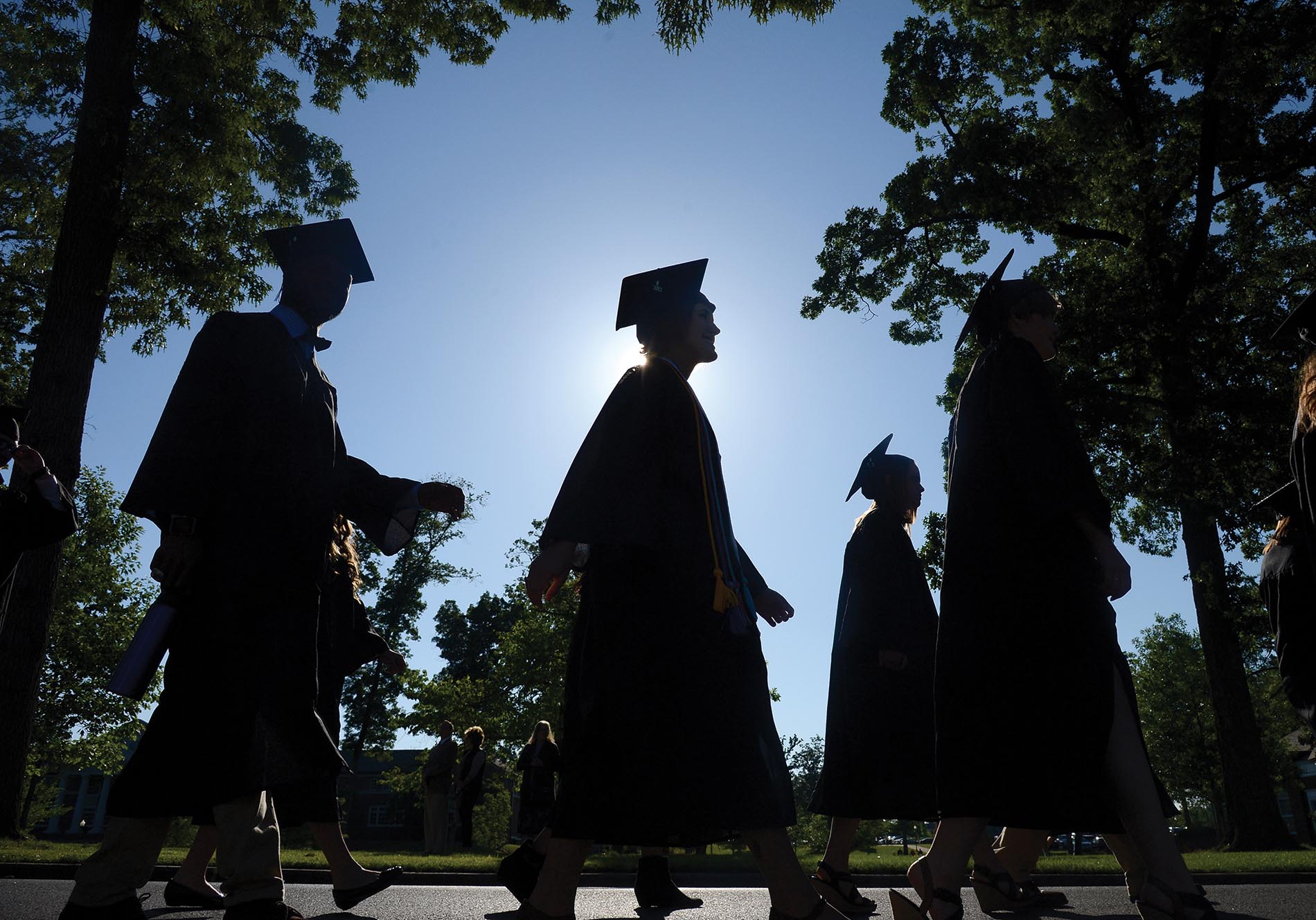 Graduates in the sun