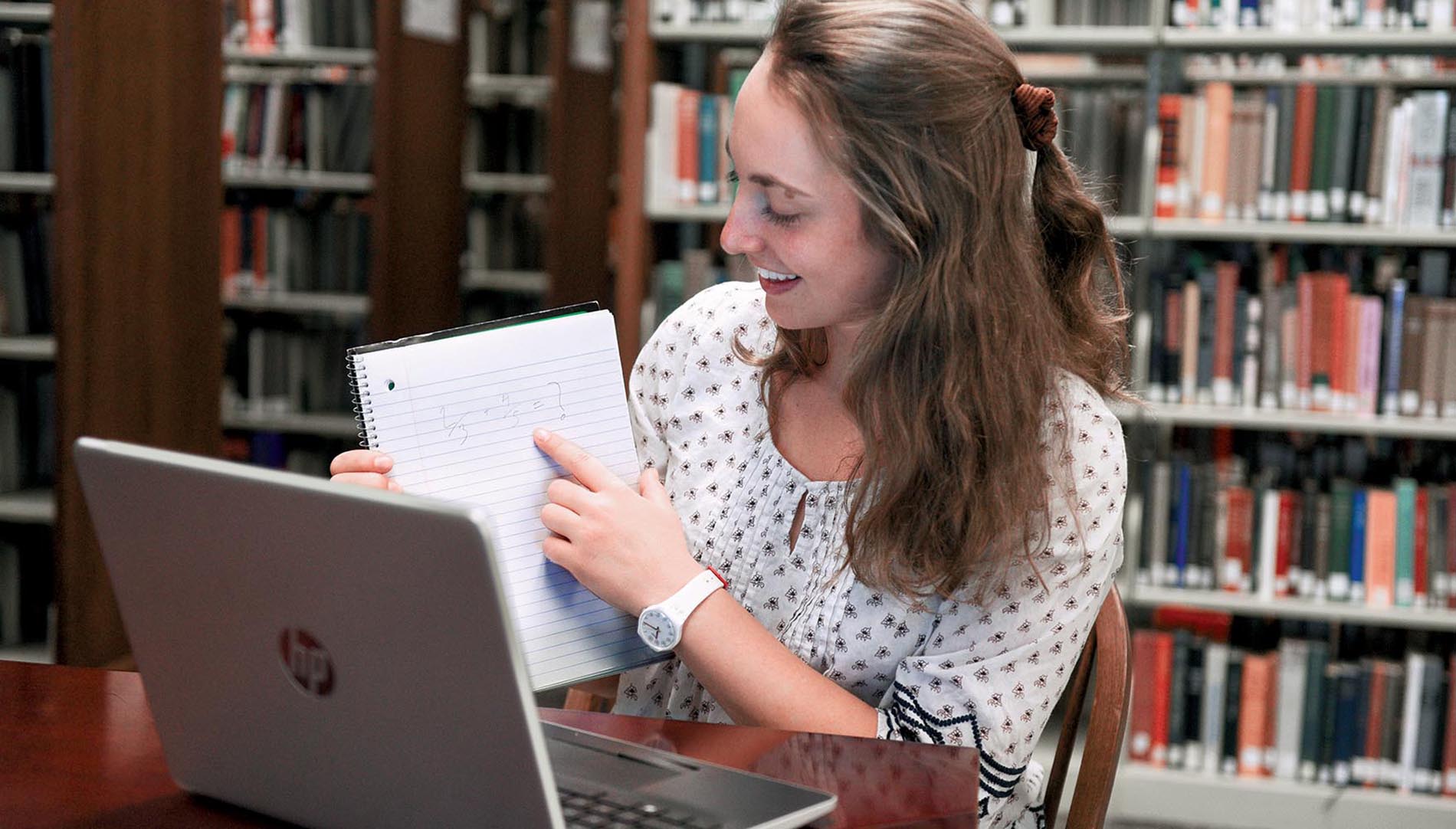 Student teaching fractions over Zoom