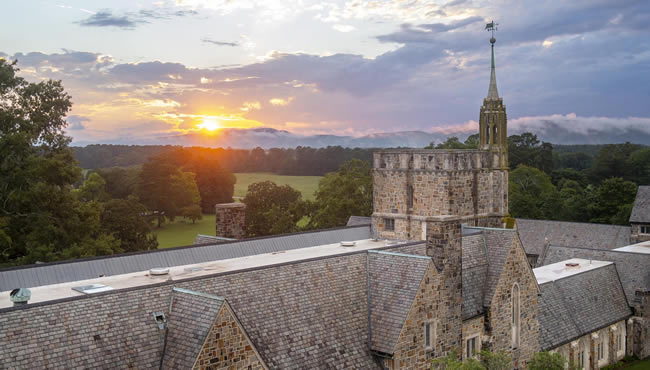 Ford Building at sunset
