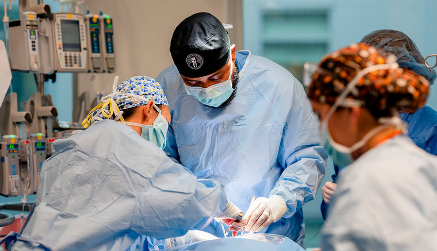 Dr. Mark Fleming in the operating room.