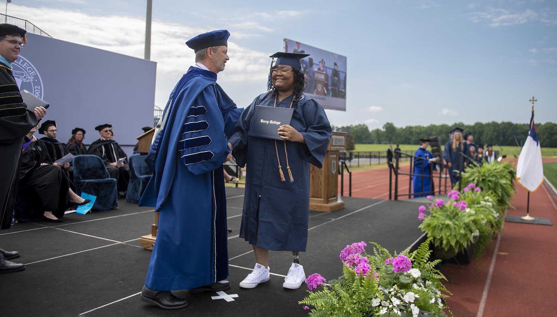 Anaiah Rucker at Graduation Ceremony