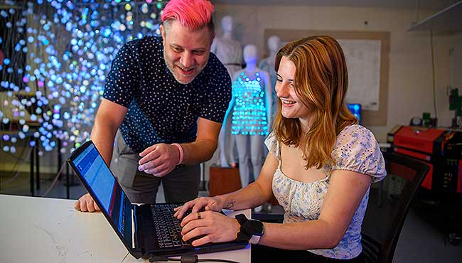 Chaya Jones with mentor Zane Cochran