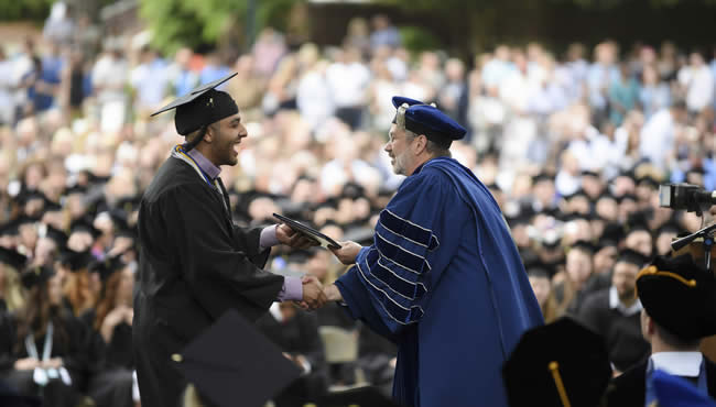 Mahmood Abdellatif at a graduation
