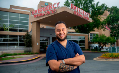 Fabian Cummings outside Emergency Care Center
