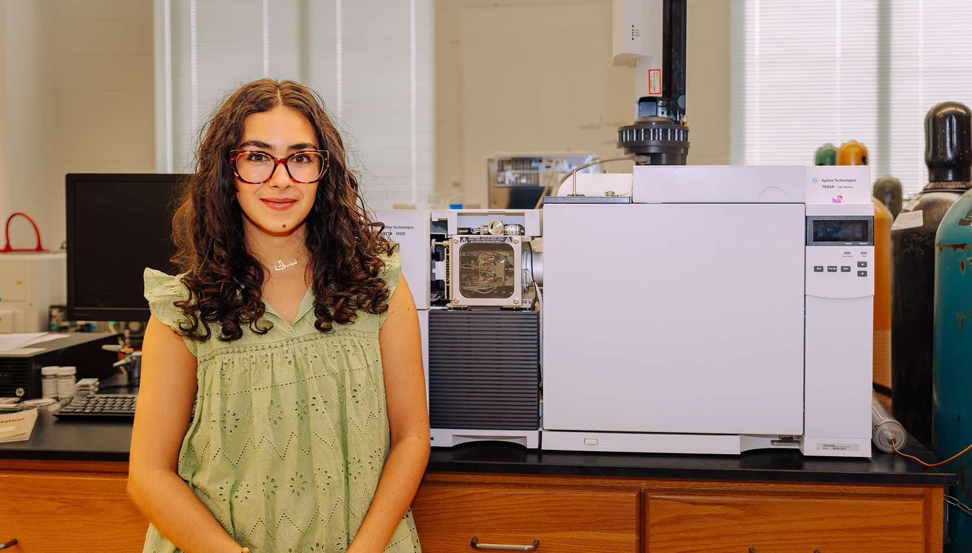 Sally Berbery in a lab